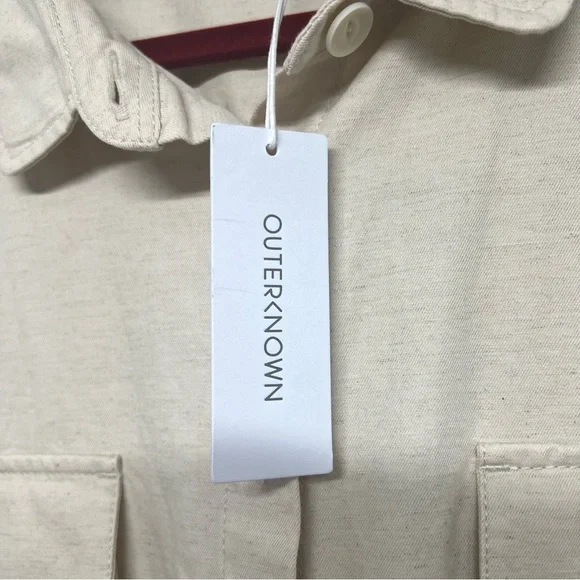 Outerknown NWT S.E.A. Organic Cotton Linen Natural Coveralls Jumpsuit Women’s XL - Picture 14 of 16